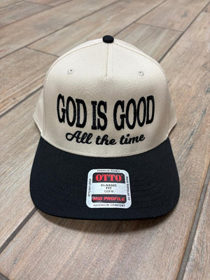 God Is Good All the Time Hats in Multiple Colors