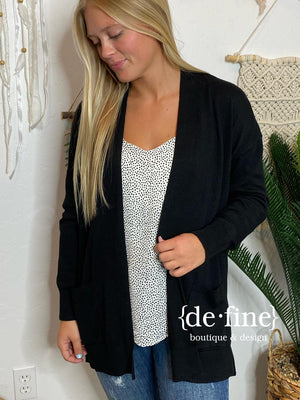 Open Front Lightweight Cardigan - 6 Colors