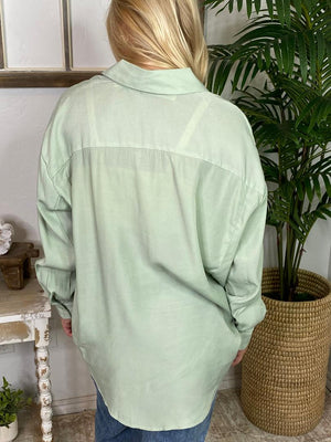 Oversized Button Top in 3 Colors S-3XL