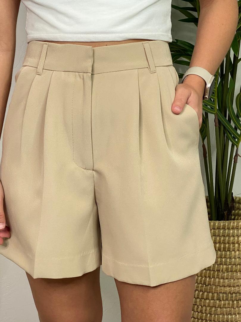 Pleated Tailored Shorts - 3 Colors