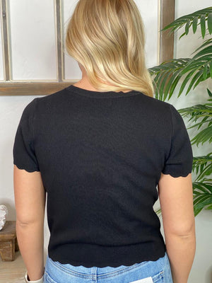 Scalloped Cardigan in 4 Colors S-3XL