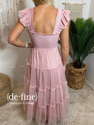 Totally Lovable Pink Sheer Sundress with all the Extras