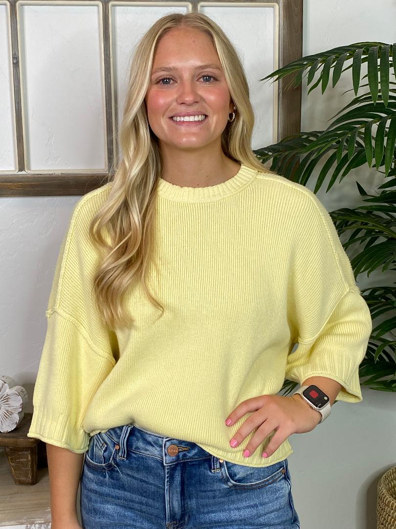 Butter Yellow Pullover Sweater