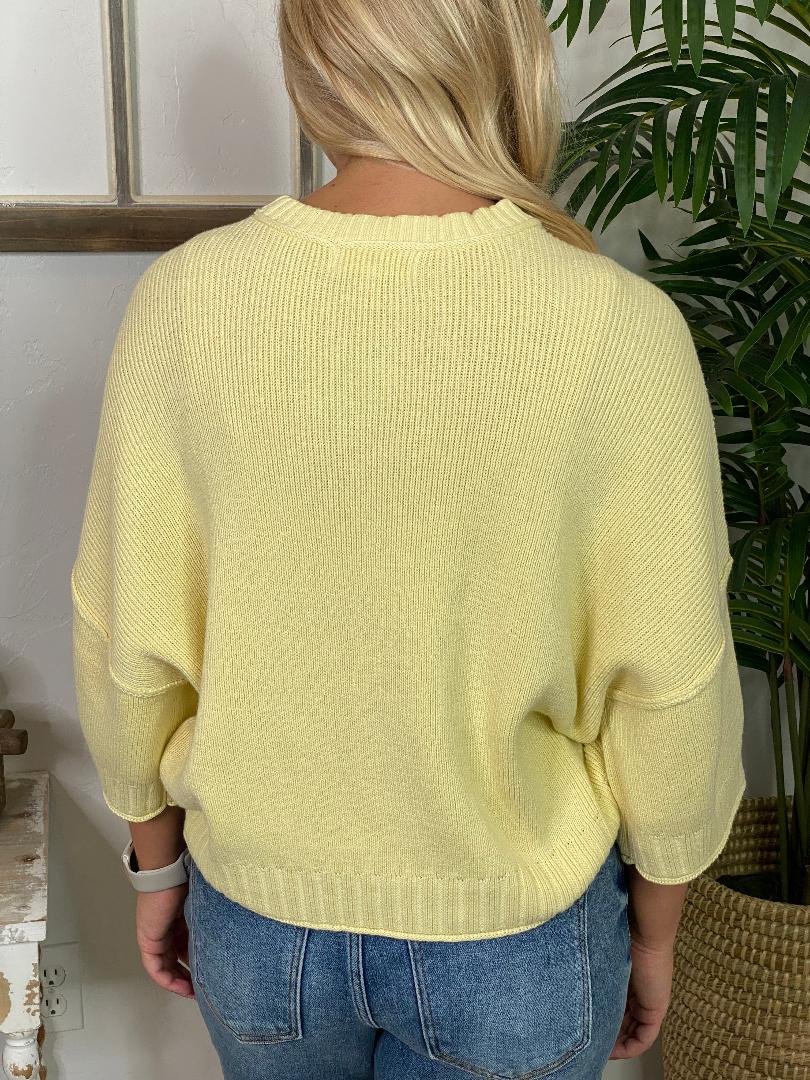 Butter Yellow Pullover Sweater