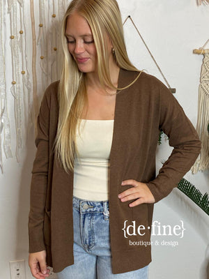 Open Front Lightweight Cardigan - 6 Colors