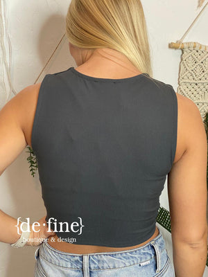 Reversible Sleeveless Crop Top - 5 Colors