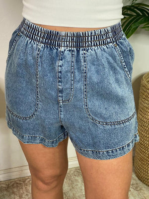 Chambray Shorts Set