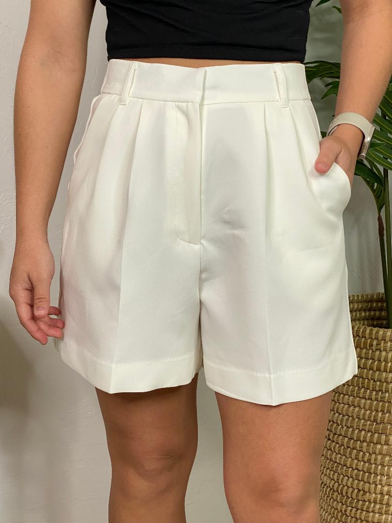 Pleated Tailored Shorts - 3 Colors