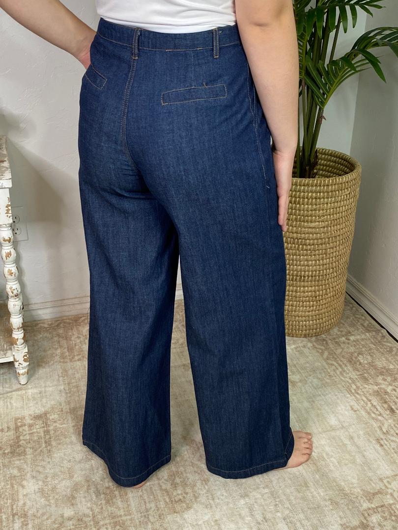 Dark Denim Trouser Pants