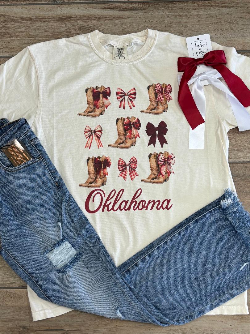 Boots and Bows Oklahoma Graphic Tee