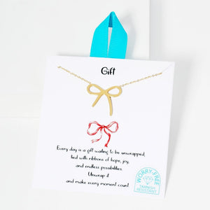 Bow Earrings and Necklaces