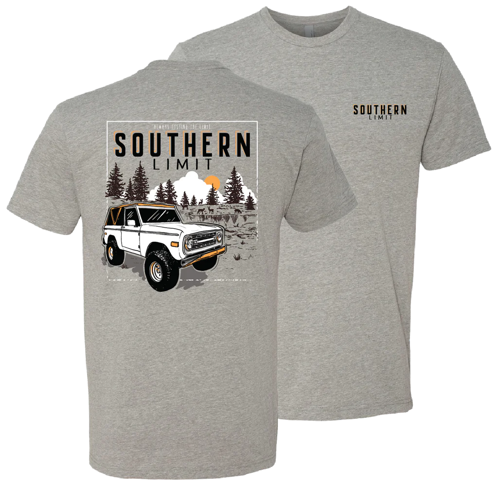 Southern Limit Bronco with Deer Graphic Tee