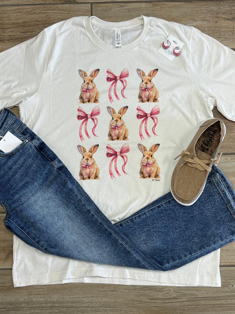 Bunny and Bows Graphic Tee