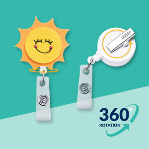 Sun | Nurse and Teacher Badge Reel Holder