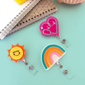 EKG Heart | Nurse Badge Reel Holder