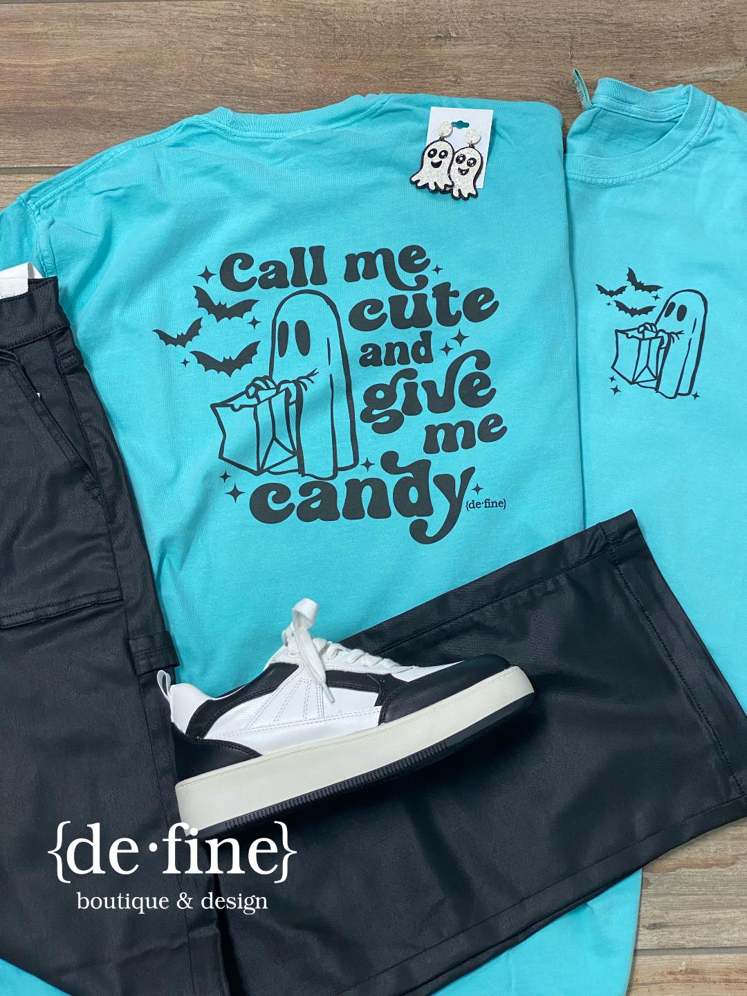 Call Me Cute and Give Me Candy Graphic Tee