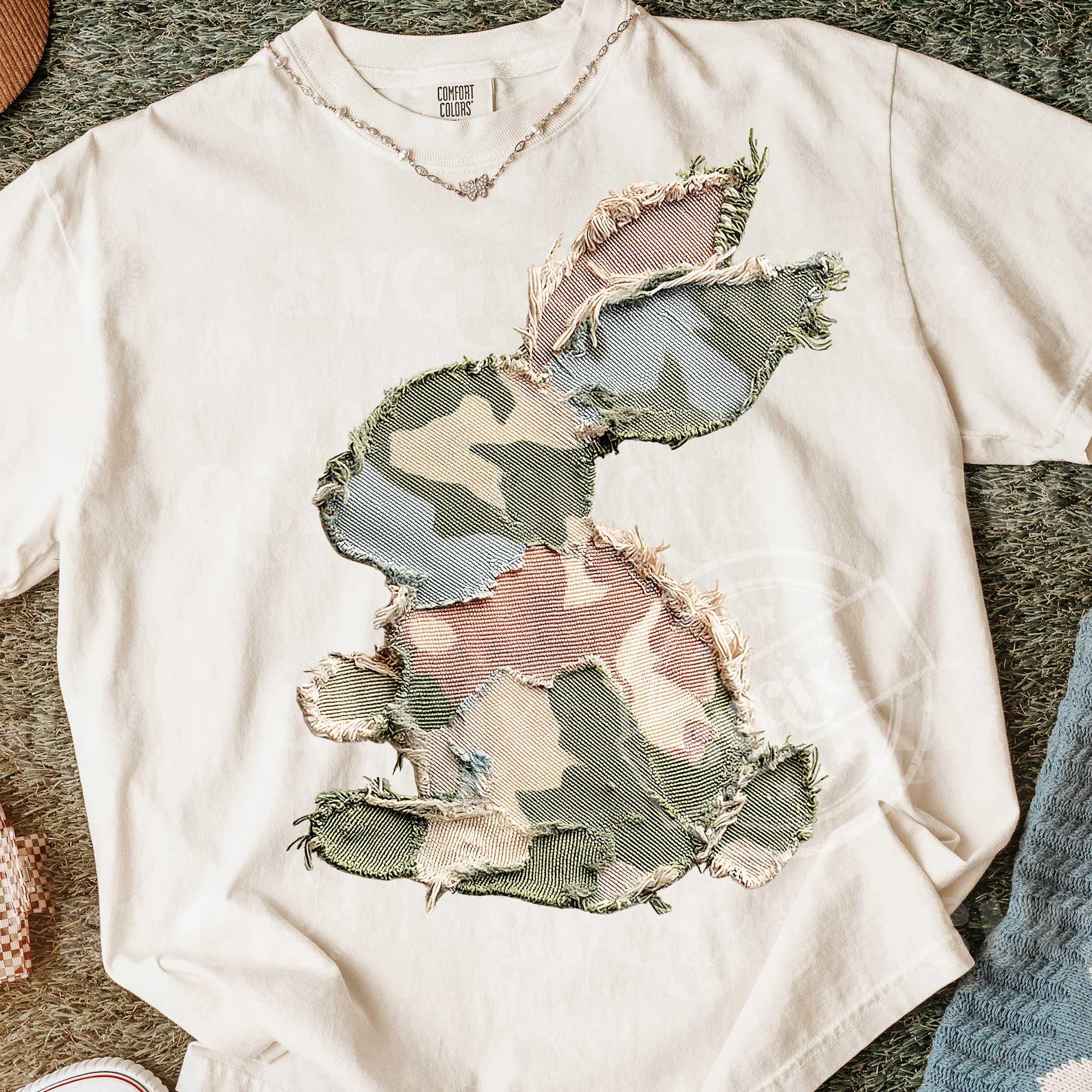 Camouflage Bunny Graphic Tee