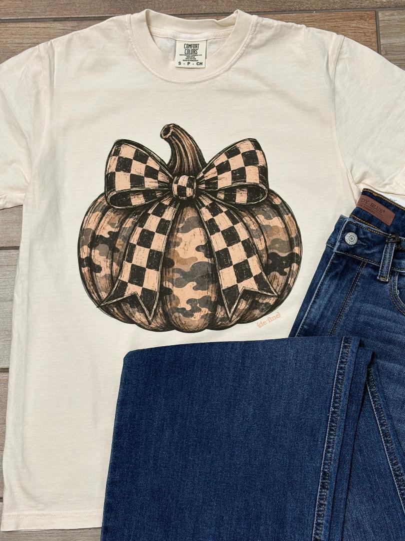 Camo Pumpkin Graphic Tee