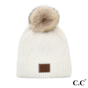 CC Diamond Beanies with Pom