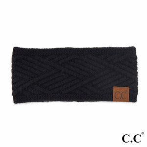 CC Solid Cable Knit Headwrap