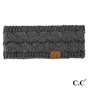 CC Solid Cable Knit Headwrap