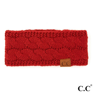 CC Solid Cable Knit Headwrap