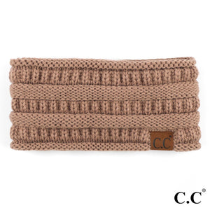 CC Solid Cable Knit Headwrap