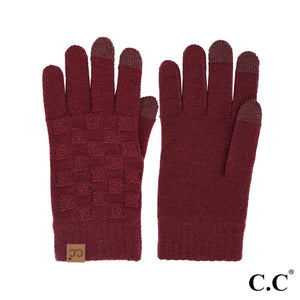 CC Weave Texture Smart Touch Gloves