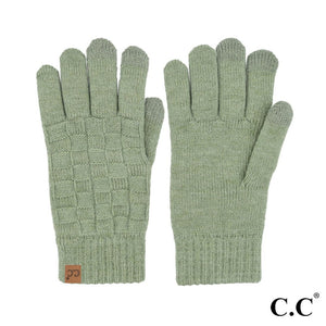 CC Weave Texture Smart Touch Gloves