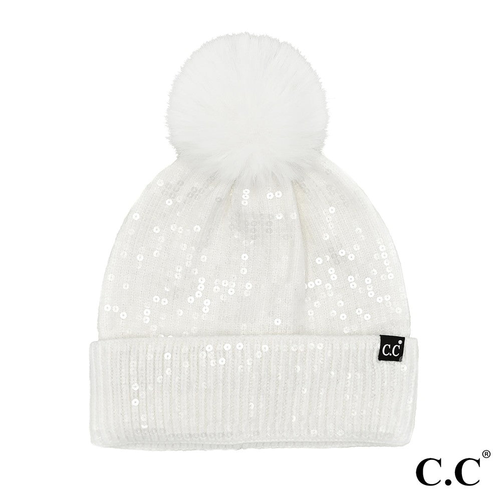 CC All Over Sequin Beanies