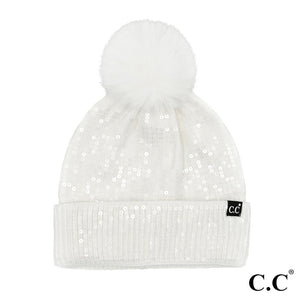 CC All Over Sequin Beanies