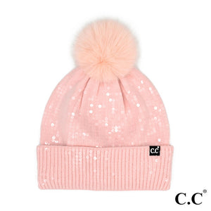 CC All Over Sequin Beanies