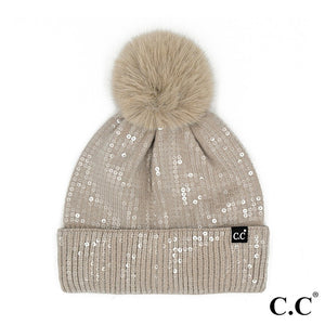 CC All Over Sequin Beanies