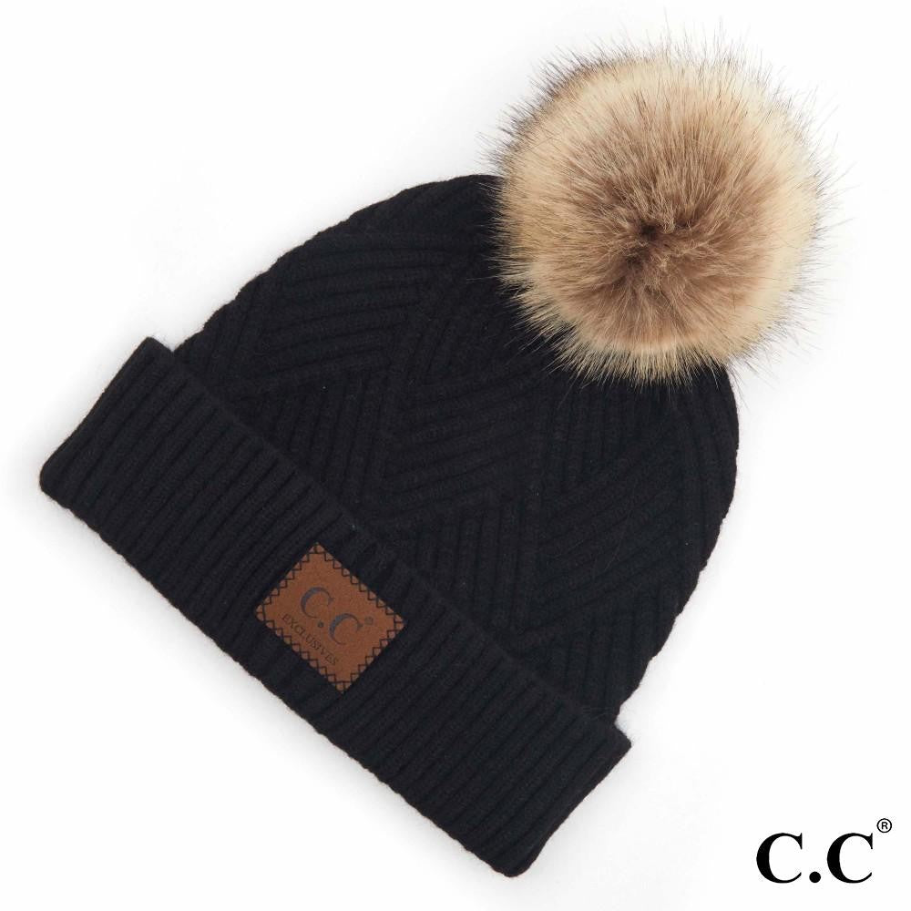 CC Diamond Beanies with Pom