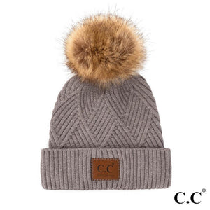 CC Diamond Beanies with Pom