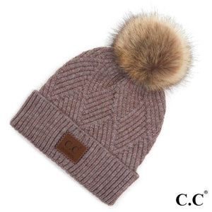 CC Diamond Beanies with Pom