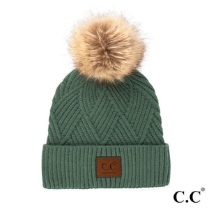 CC Diamond Beanies with Pom