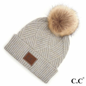 CC Diamond Beanies with Pom