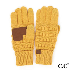 CC Ribbed Smart Touch Gloves