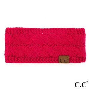 CC Solid Cable Knit Headwrap