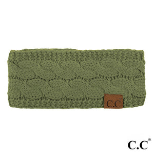 CC Solid Cable Knit Headwrap