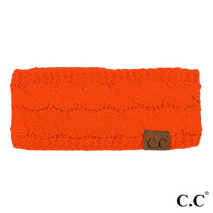 CC Solid Cable Knit Headwrap