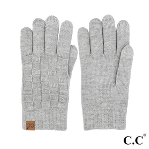 CC Weave Texture Smart Touch Gloves