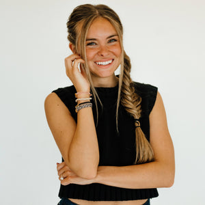 "Wild" Animal Print with Pink Accent Hair Tie + Bracelets