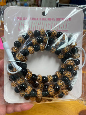 4 Way Beaded Phone Chargers in Lots of Colors