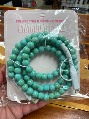 4 Way Beaded Phone Chargers in Lots of Colors