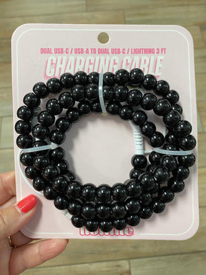 4 Way Beaded Phone Chargers in Lots of Colors