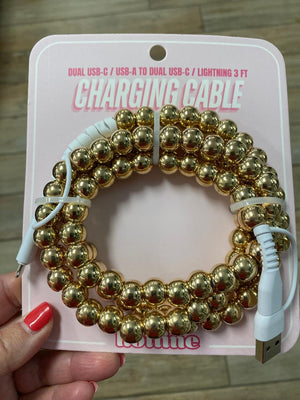 4 Way Beaded Phone Chargers in Lots of Colors