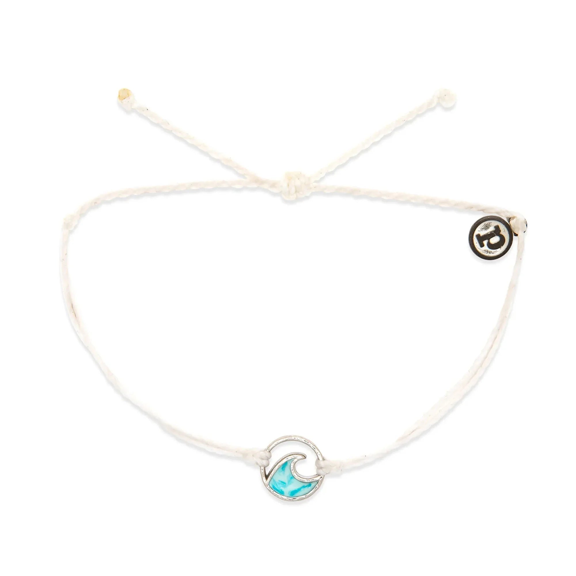 Pura Vida White Ombre Wave SL Charm Bracelet