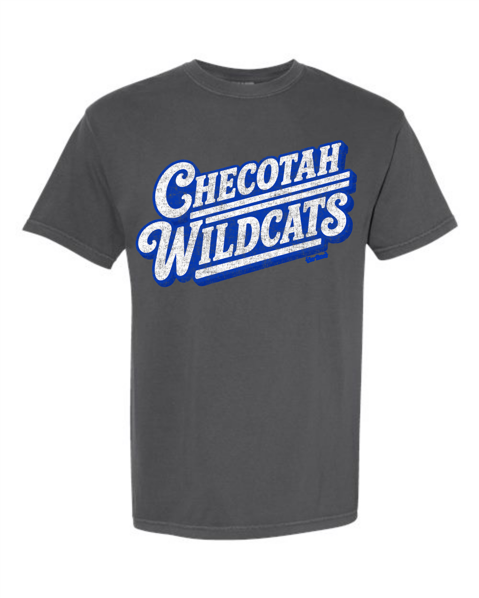 Checotah Wildcats Distressed Retro Graphic Tee